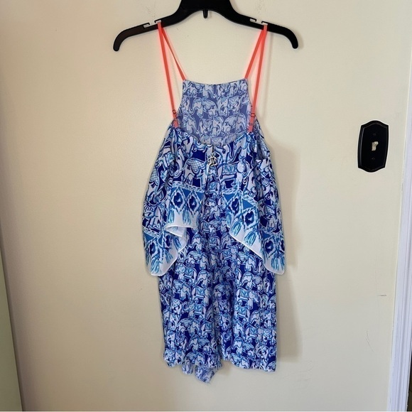 🐘💖 Lilly Pulitzer Celyn Elephant Print Romper Size 6 - Picture 2 of 9